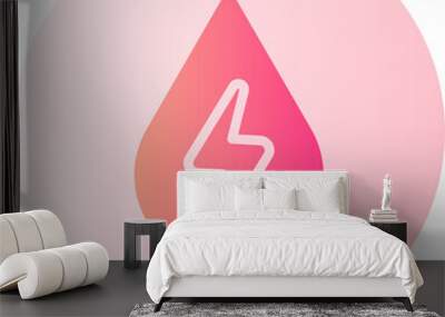 renewable energy gradient icon Wall mural