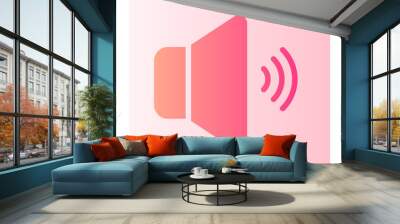 sound gradient icon Wall mural