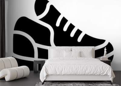 sport shoes Solid icon Wall mural