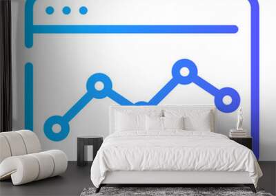 website statistics icon Wall mural