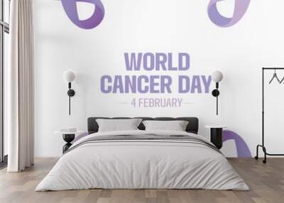 World cancer day, February 4th Wall mural