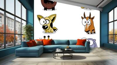 Cartoon animals Wall mural