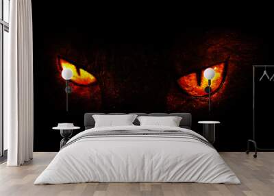 Demonic eyes Wall mural