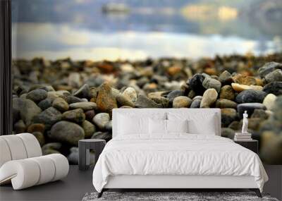 stones on the beach Wall mural