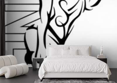 Fitness Girl Wall mural