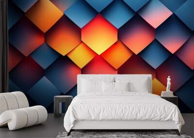 Symmetrical Elegance  geometric backgrounds for a modern touch Wall mural