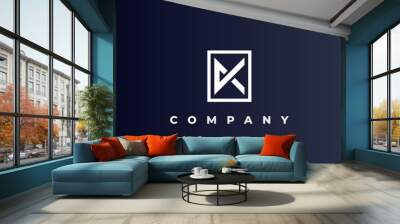 logo letter x k monogram Wall mural