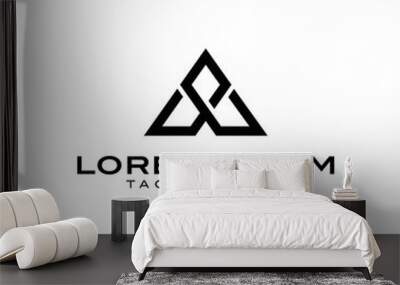 Triangle Line Mountain Wall mural