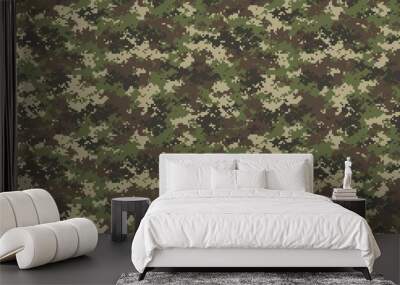 Universal Camouflage Pattern Clipart and Vector Graphic Wall mural