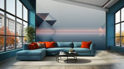 Abstract 3D Business Background Wall mural