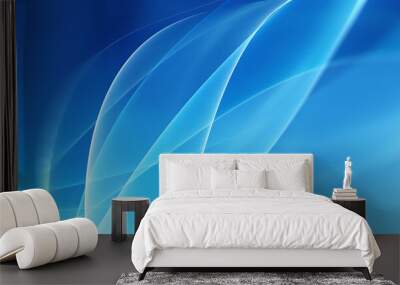 abstract blue background Wall mural