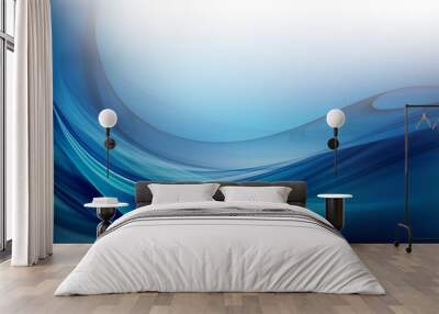 abstract blue background Wall mural