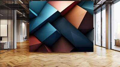 Colorful Blocks Wall Background Wall mural