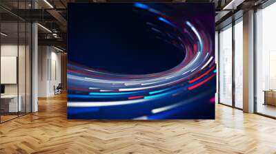 Energy Light Lines Flow Wall mural