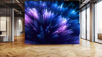 Explosion of Violet - Blue Light Wall mural