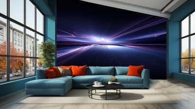 futuristic technology background Wall mural