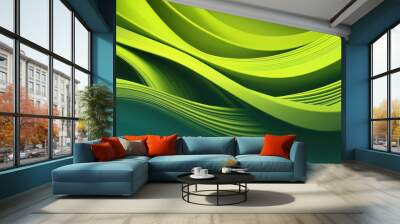 Green Design Background Wall mural