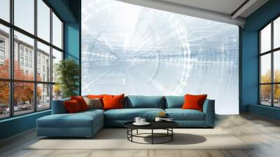 high tech background Wall mural