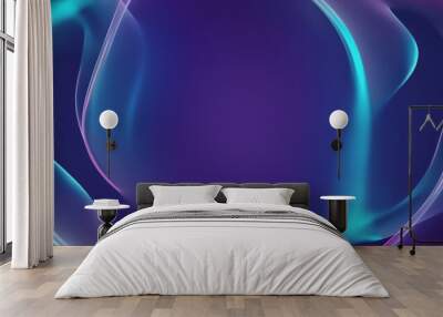 Holographic Lines Background Wall mural