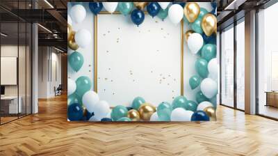 Multicolored Balloons Background Wall mural