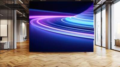 Neon Waves Background Wall mural