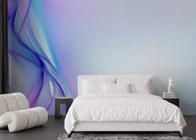 Neon Wavy Flow Background Wall mural