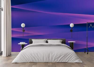 Purple Waves Background Wall mural