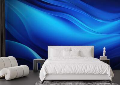 Saturated Abstract Blue Background Wall mural