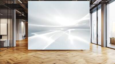 white futuristic background Wall mural