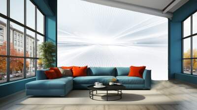 white futuristic background Wall mural