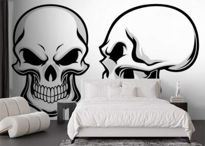 cartoon skulls Wall mural