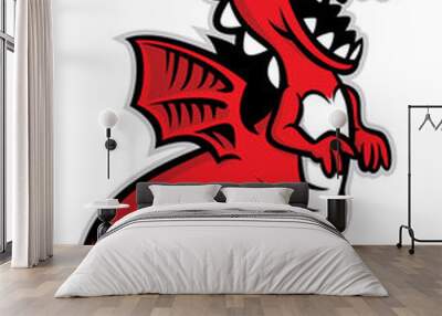 cute dragon Wall mural