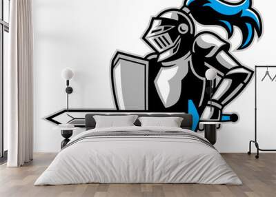 knight with a big sword Wall mural