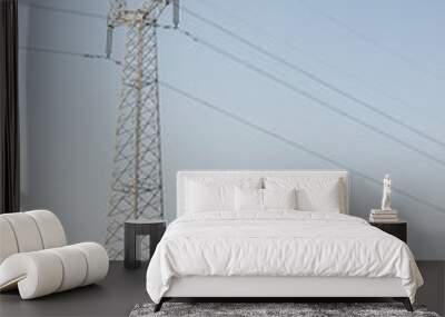 high voltage transmission lines Wall mural