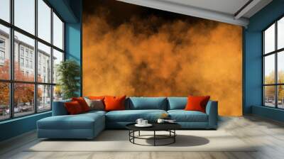 Desert Sandstorm Chaos Isolated Smoke Wilderness Background Wall mural