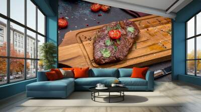 juicy Ribeye steak Wall mural