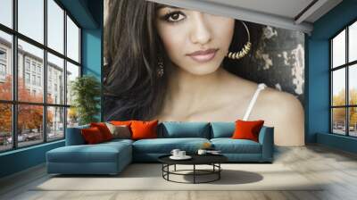 beautiful exotic young woman Wall mural