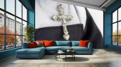 Close up of Roman Catholic Nun cross Wall mural