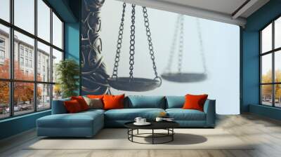 Legal law concept image, scales of justice Wall mural