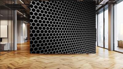 metal perforated iron mesh background Wall mural