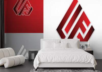 L,I,F,J letter logo design vector Wall mural