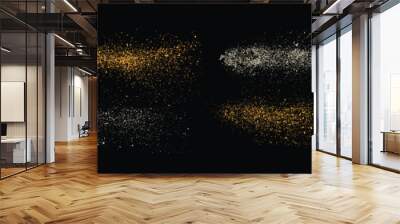 Luxury light effect shiny gold glitter template Wall mural