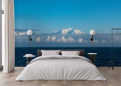 beautiful natural mountainscape with sea horizon. scenery and peaceful mountainscape Wall mural