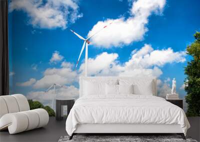 Windmills for electric power Wall mural