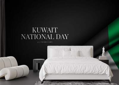 Kuwait National Day Background. Wall mural