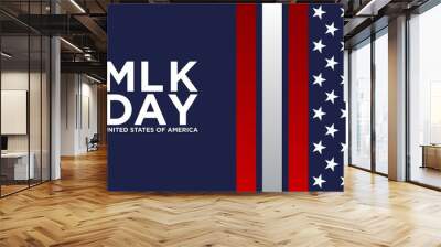 MLK Day Background Design. Banner, Poster, Greeting Card. Wall mural