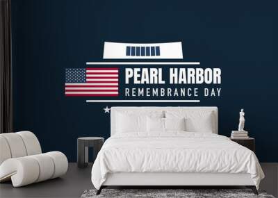 Pearl Harbor Remembrance Day Background. Wall mural