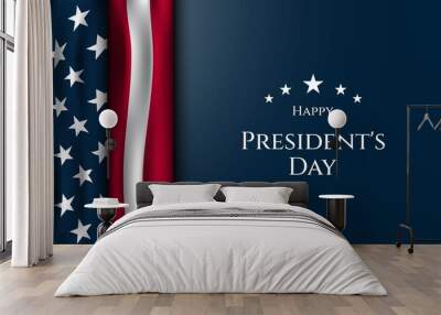 President's Day Background Design. Vector Illustration. Wall mural