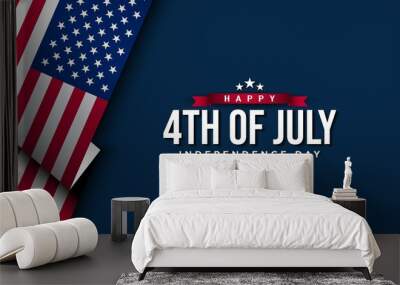 United States Independence Day Background Design. Fourth of July. Wall mural