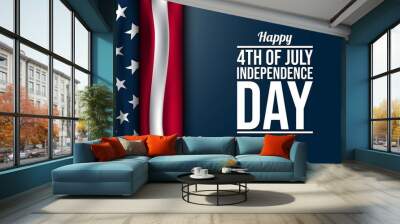 United States Independence Day Background. Fourth of July. Wall mural